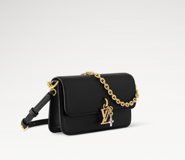 LOUIS VUITTON Wallet On Chain LV Bloom M14564 Black