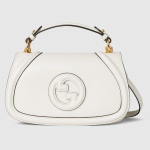Gucci Gucci Blondie medium top handle bag white leather