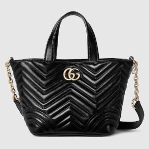 Gucci Betty small tote bag black leather Style ‎847386 AAFA1 1000