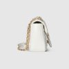 Gucci GG Marmont medium shoulder bag white leather Style ‎837267 AAE38 9050