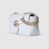 Gucci GG Marmont medium shoulder bag blue and white GG bouclé Style ‎837213 FAE1L 8477