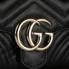 Gucci GG Marmont mini top handle bag black leather Style ‎811238 AAECK 1000