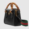 Gucci Diana small tote bag black leather Style ‎702732 U3ZDT 1073