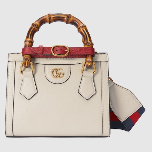 Gucci Diana small tote bag white leather Style ‎702732 U3ZDT 9244
