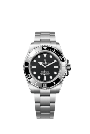 Rolex Submariner Black Dial Oystersteel Men's Diving Watch 124060-0001