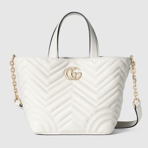 Gucci Betty small tote bag white leather Style ‎847386 AAFA1 9050