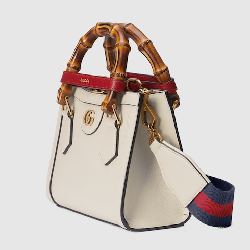 Gucci Diana small tote bag white leather Style ‎702732 U3ZDT 9244
