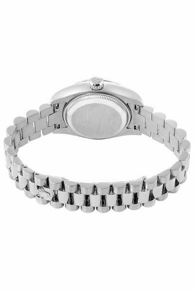 Rolex Lady-Datejust 26 Fluted Bezel White Gold Women's Watch 79179