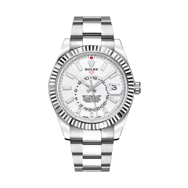 Rolex Sky-Dweller White Gold Bezel Oyster Bracelet Men's Watch 336934-0003
