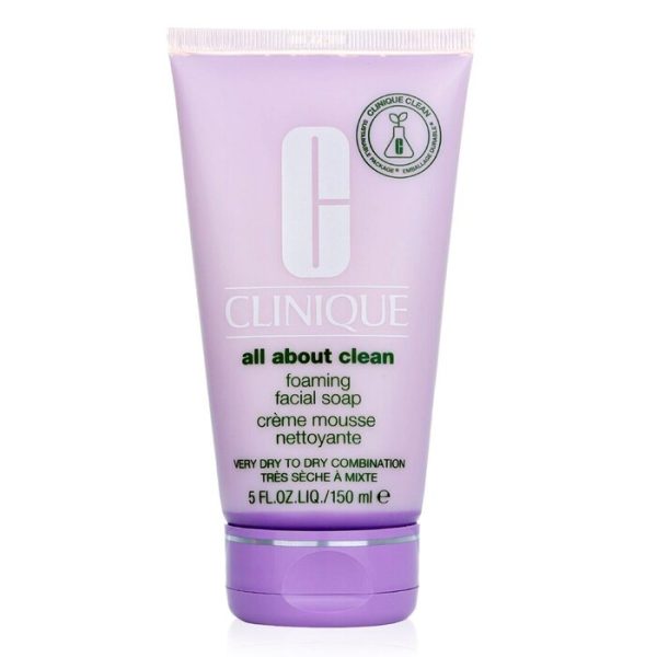 CLINIQUE ALL ABOUT CLEAN FOAMING FACIAL SOAP - VERY DRY TO DRY COMBINATION SKIN