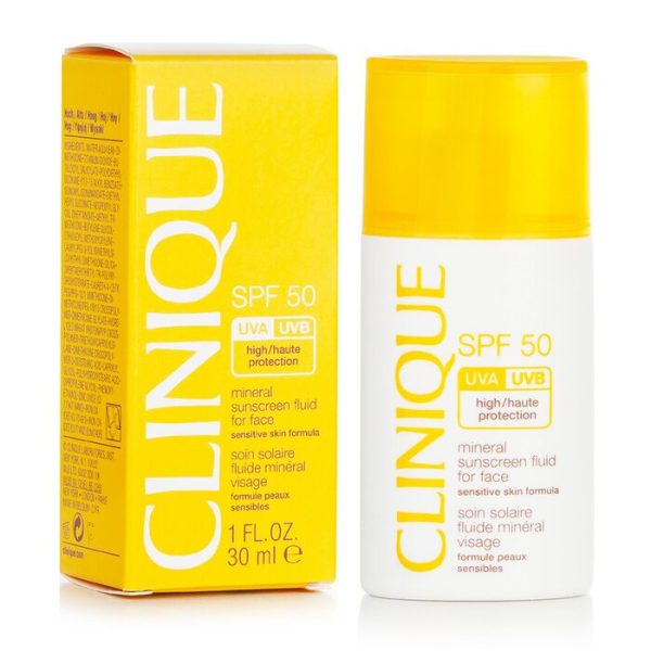 CLINIQUE MINERAL SUNSCREEN FLUID FOR FACE SPF 50 - SENSITIVE SKIN FORMULA