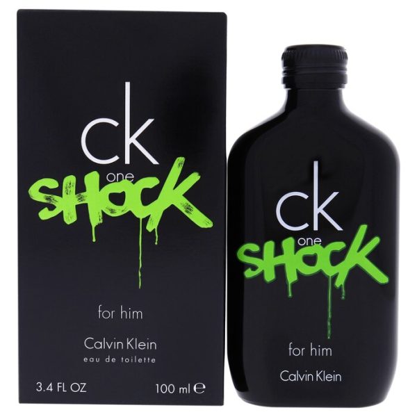 CALVIN KLEIN CK ONE SHOCK FOR HIM BY CALVIN KLEIN FOR MEN - 3.4 OZ EDT SPRAY