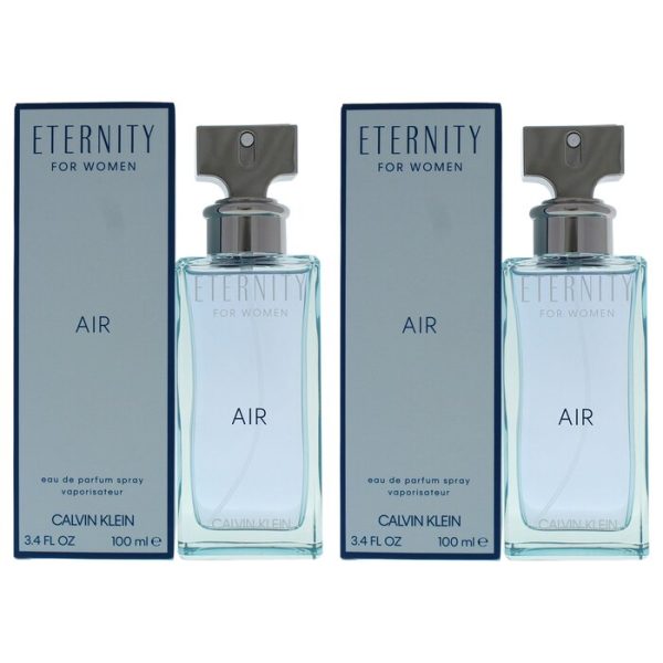 CALVIN KLEIN ETERNITY AIR BY CALVIN KLEIN FOR WOMEN - 3.4 OZ EDP SPRAY - PACK OF 2