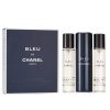 CHANEL BLEU DE CHANEL EAU DE TOILETTE TRAVEL SPRAY & TWO REFILLS