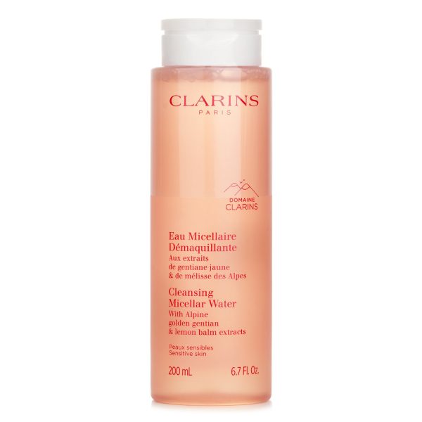 CLARINS CLEANSING MICELLAR WATER WITH ALPINE GOLDEN GENTIAN & LEMON BALM EXTRACTS - SENSITIVE SKIN