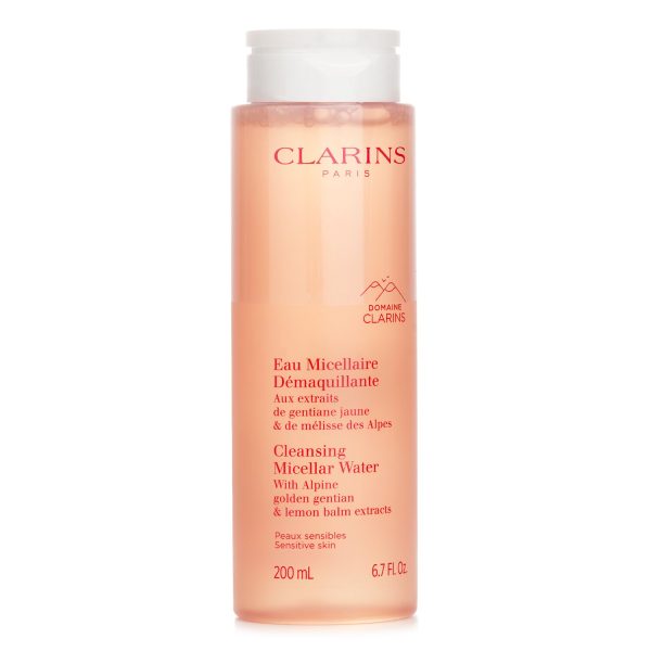 CLARINS CLEANSING MICELLAR WATER WITH ALPINE GOLDEN GENTIAN & LEMON BALM EXTRACTS - SENSITIVE SKIN