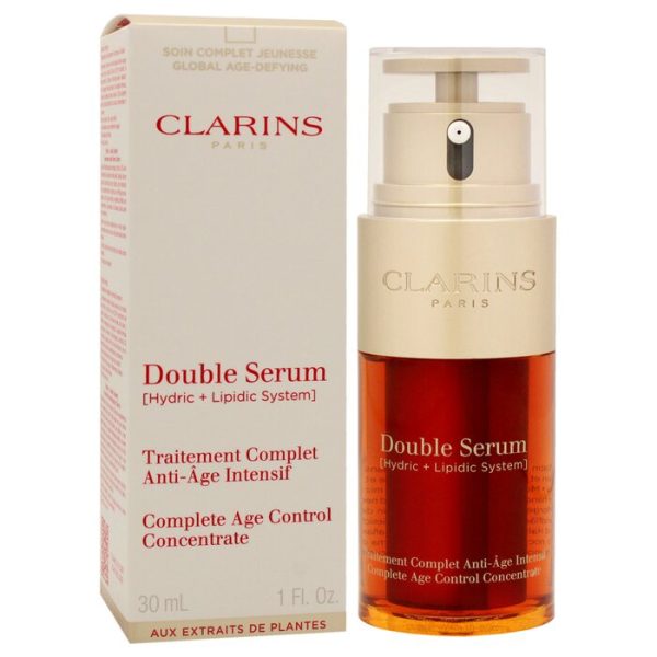 CLARINS DOUBLE SERUM COMPLETE AGE CONTROL CONCENTRATE BY CLARINS FOR UNISEX - 1 OZ SERUM