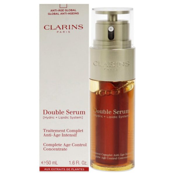 CLARINS DOUBLE SERUM COMPLETE AGE CONTROL CONCENTRATE BY CLARINS FOR UNISEX - 1.6 OZ SERUM