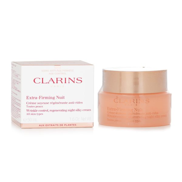 CLARINS EXTRA FIRMING NUIT WRINKLE CONTROL, REGENERATING NIGHT SILKY CREAM