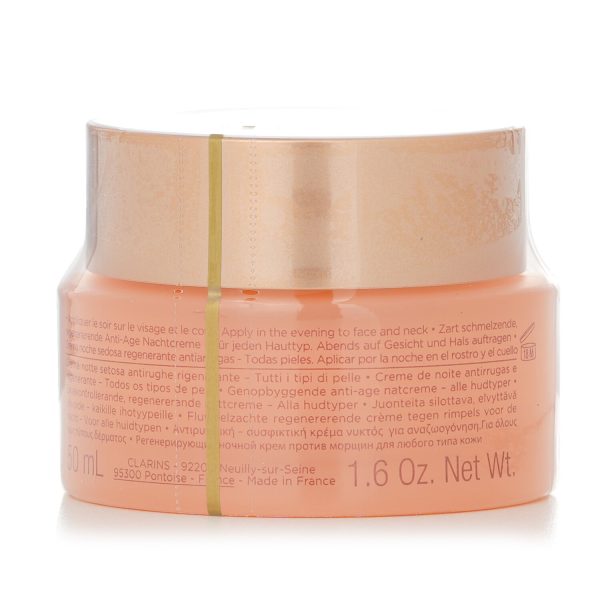 CLARINS EXTRA FIRMING NUIT WRINKLE CONTROL, REGENERATING NIGHT SILKY CREAM