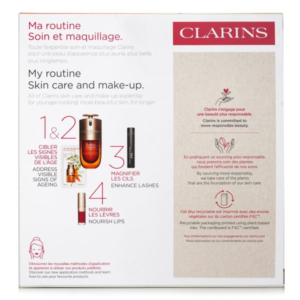 CLARINS FAVOURITES SET_ DOUBLE SERUM 30ML+LIP COMFORT OIL