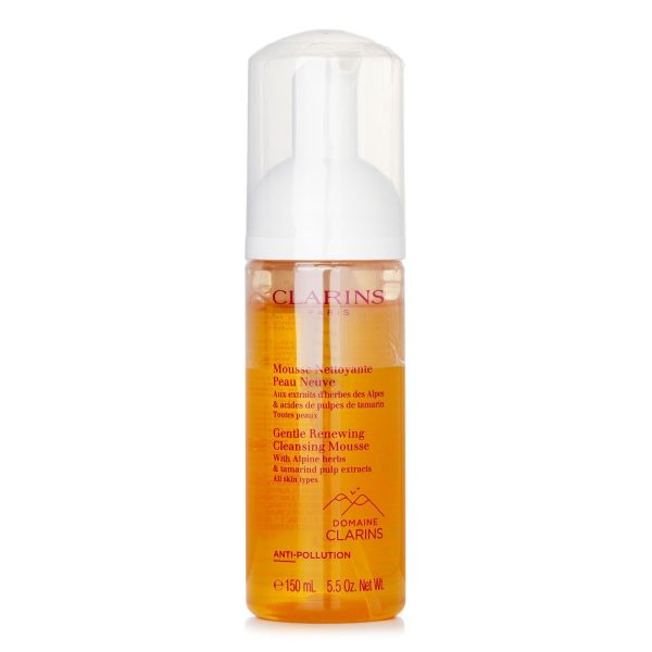 CLARINS GENTLE RENEWING CLEANSING MOUSSE WITH ALPINE HERBS & TAMARIND PULP EXTRACTS