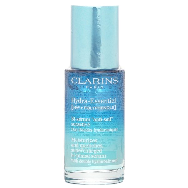 CLARINS HYDRA ESSENTIEL MOISTURIZES AND QUENCHES, SUPERCHARGED BI PHASE SERUM