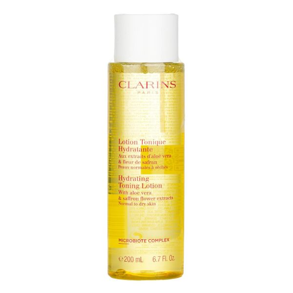CLARINS HYDRATING TONING LOTION WITH ALOE VERA & SAFFRON FLOWER EXTRACTS - NORMAL TO DRY SKIN