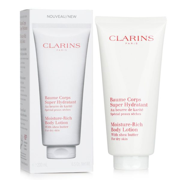 CLARINS MOISTURE RICH BODY LOTION WITH SHEA BUTTER - FOR DRY SKIN