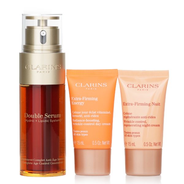 CLARINS RITUALE DOUBLE SERUM & EXTRA FIRMING SET_