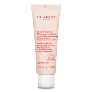 CLARINS SOOTHING GENTLE FOAMING CLEANSER WITH ALPINE HERBS & SHEA BUTTER EXTRACTS - VERY DRY OR SENSITIVE SKIN