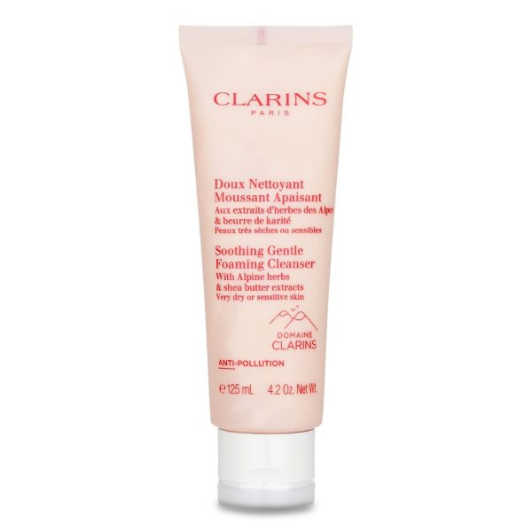 CLARINS SOOTHING GENTLE FOAMING CLEANSER WITH ALPINE HERBS & SHEA BUTTER EXTRACTS - VERY DRY OR SENSITIVE SKIN
