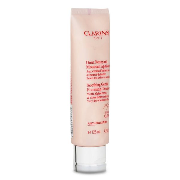 CLARINS SOOTHING GENTLE FOAMING CLEANSER WITH ALPINE HERBS & SHEA BUTTER EXTRACTS - VERY DRY OR SENSITIVE SKIN