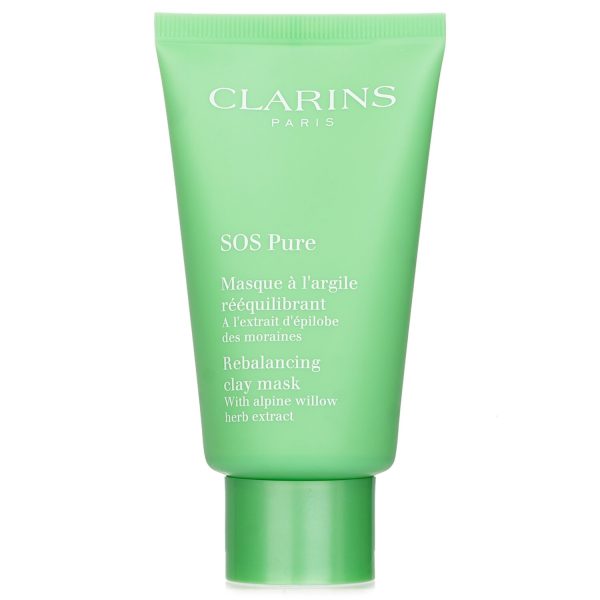 CLARINS SOS PURE REBALANCING CLAY MASK WITH ALPINE WILLOW - COMBINATION TO OILY SKIN