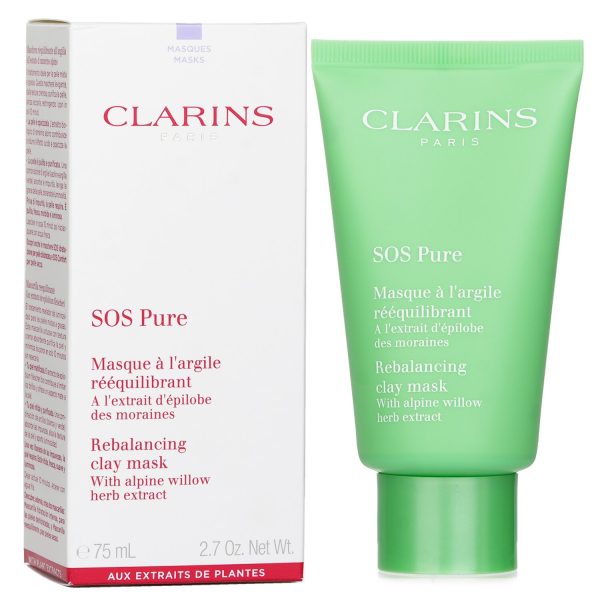 CLARINS SOS PURE REBALANCING CLAY MASK WITH ALPINE WILLOW - COMBINATION TO OILY SKIN