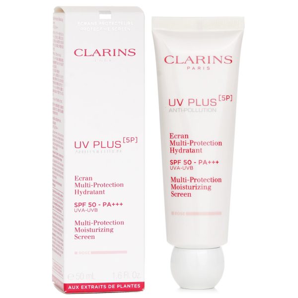 CLARINS UV PLUS [5P] ANTI-POLLUTION MULTI-PROTECTION MOISTURIZING SCREEN SPF 50 - ROSE