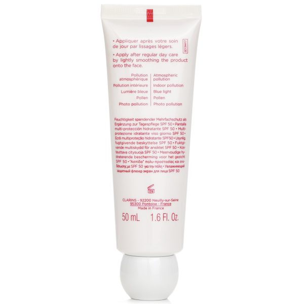 CLARINS UV PLUS [5P] ANTI-POLLUTION MULTI-PROTECTION MOISTURIZING SCREEN SPF 50 - ROSE