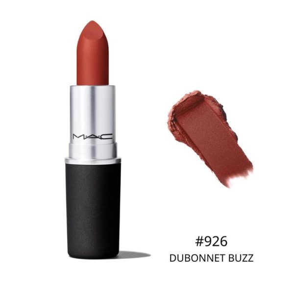 MAC POWDER KISS LIPSTICK NO.926 DUBONNET BUZZ