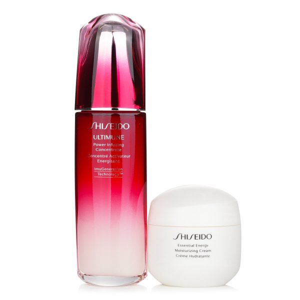 SHISEIDO DEFEND & REGENERATE POWER MOISTURIZING SET_ ULTIMUNE POWER INFUSING CONCENTRATE N 100ML + ESSENTIAL ENERGY MOISTURIZING CREAM 50 ML