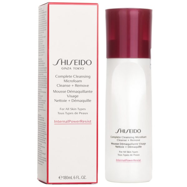 SHISEIDO INTERNALPOWERRESIST COMPLETE CLEANSING MICROFOAM CLEANSE + REMOVE - FOR ALL SKIN TYPES