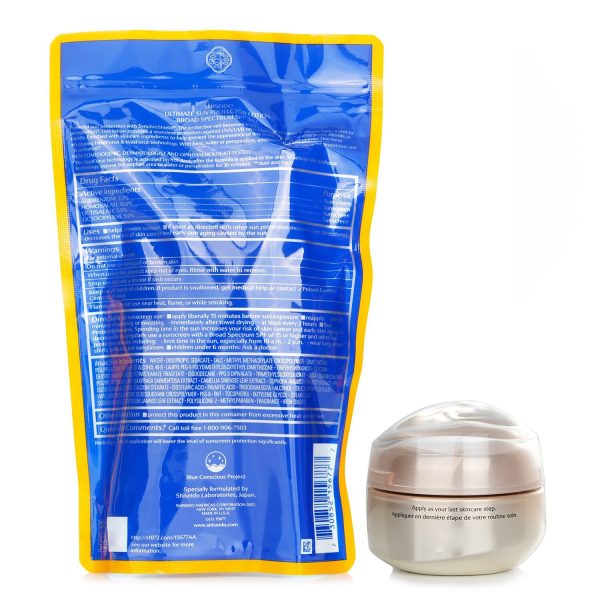 SHISEIDO SHISEIDO ULTIMATE SUN PROTECTOR LOTION SPF 50+ SUNSCREEN + BENEFIANCE WRINKLE SMOOTHING EYE CREAM
