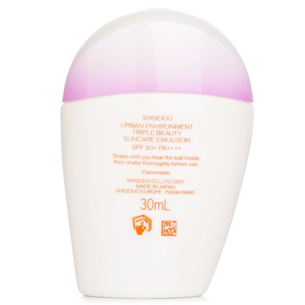 SHISEIDO URBAN ENVIRONMENT TRIPLE BEAUTY SUNCARE EMULSION SPF 50+
