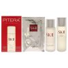 SK II PITERA FIRST EXPERIENCE KIT BY SK-II FOR UNISEX - 3 PC 2.5OZ FACIAL TREATMENT ESSENCE , 1OZ FACIAL TREATMENT CLEAR LOTIO