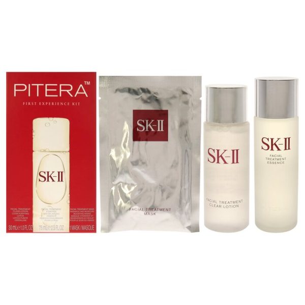 SK II PITERA FIRST EXPERIENCE KIT BY SK-II FOR UNISEX - 3 PC 2.5OZ FACIAL TREATMENT ESSENCE , 1OZ FACIAL TREATMENT CLEAR LOTIO