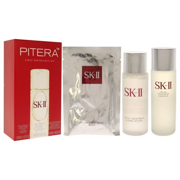 SK II PITERA FIRST EXPERIENCE KIT BY SK-II FOR UNISEX - 3 PC 2.5OZ FACIAL TREATMENT ESSENCE , 1OZ FACIAL TREATMENT CLEAR LOTIO